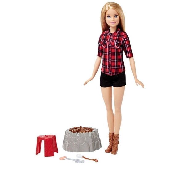 Mattel Barbie Camping Fun Campfire Barbie 2016 NIB - Picture 12 of 13